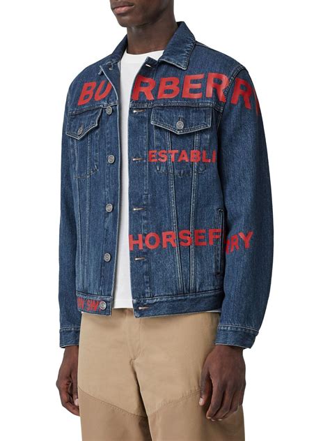 burberry men's jackets on sale|Burberry denim jacket men's.